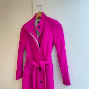 Gorgeous Fuschia Pink Wool J.Crew Coat